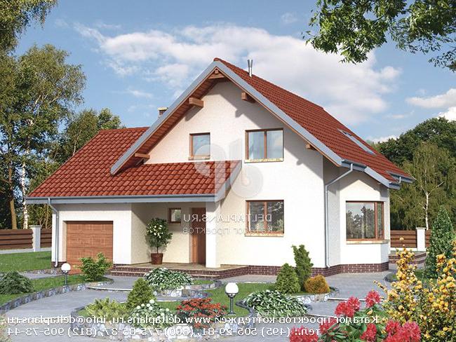 Мансардный дом с гаражом № A-174-1P Мансардный дом с гаражом № A-174-1P