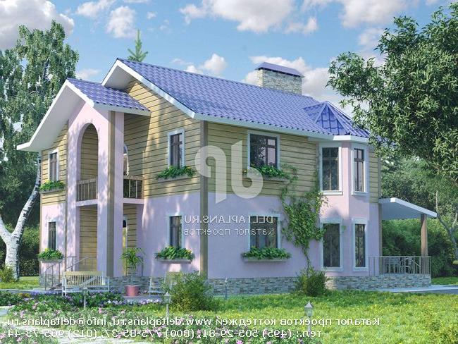 Проект коттеджа для семьи из 5 человек № A-208-1P Проект коттеджа для семьи из 5 человек № A-208-1P