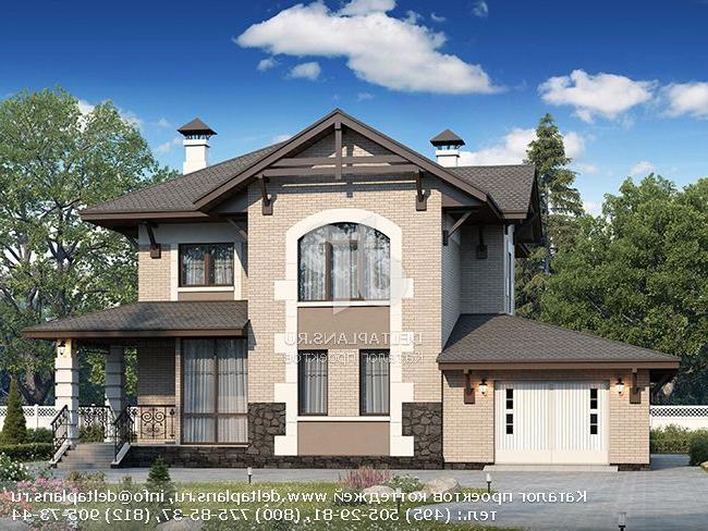 Проект дома с 3 спальнями и гаражом № D-143-2P Проект дома с 3 спальнями и гаражом № D-143-2P