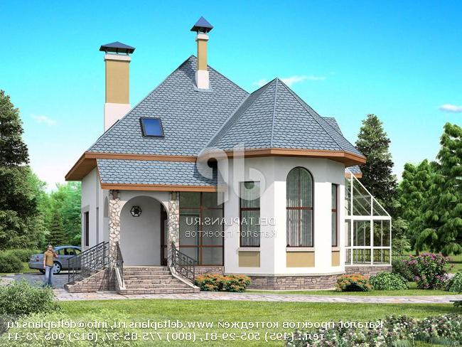 Проект загородного коттеджа с мансардой № F-184-1P Проект загородного коттеджа с мансардой № F-184-1P