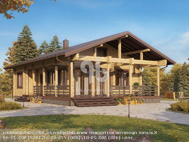 Проект деревянного дома № G-098-1D Проект деревянного дома № G-098-1D