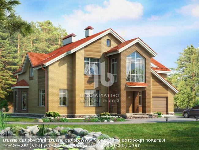 Типовой проект дома из пенобетона с игровой над гаражом № K-216-1P Типовой проект дома из пенобетона с игровой над гаражом № K-216-1P