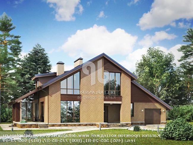 Проект дома из пенобетонных блоков с сауной № K-236-1P Проект дома из пенобетонных блоков с сауной № K-236-1P
