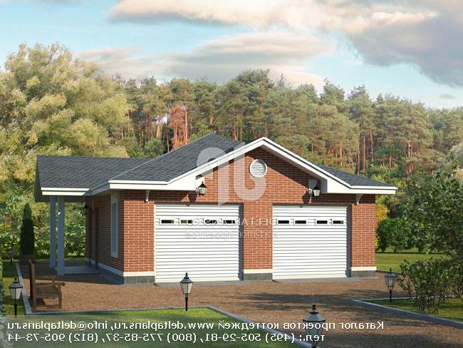 Двухместный гараж № L-060-1P Двухместный гараж № L-060-1P