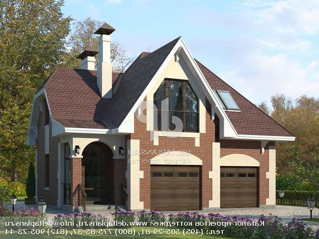 Проект двухэтажного дома с гаражами № P-127-1P Проект двухэтажного дома с гаражами № P-127-1P