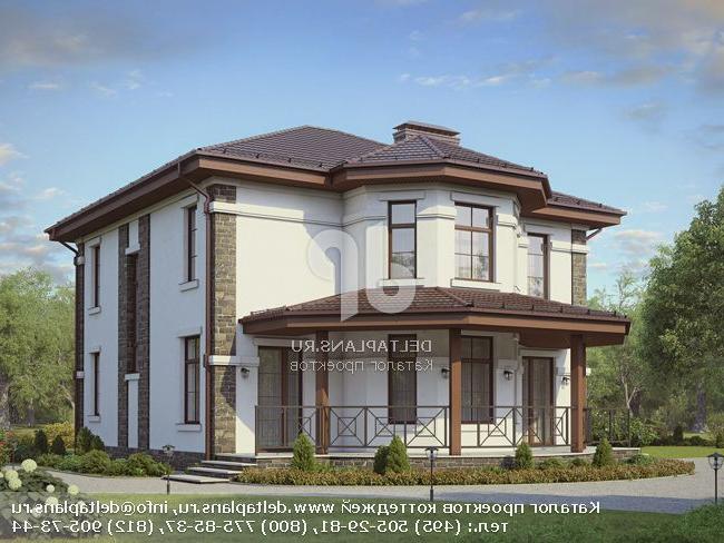 Проект дома с полукруглой террасой № R-167-1P Проект дома с полукруглой террасой № R-167-1P