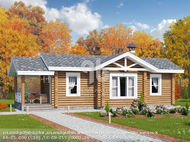 Проект деревянной бани № T-040-1D Проект деревянной бани № T-040-1D