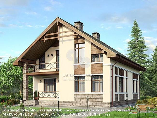 Проект загородного дома из газоблоков № U-174-1P Проект загородного дома из газоблоков № U-174-1P