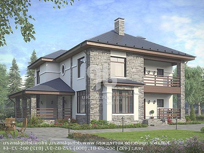 Проект большого дома из газобетона № U-222-1P Проект большого дома из газобетона № U-222-1P