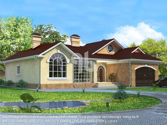 Проект кирпичного коттеджа № W-223-1K Проект кирпичного коттеджа № W-223-1K