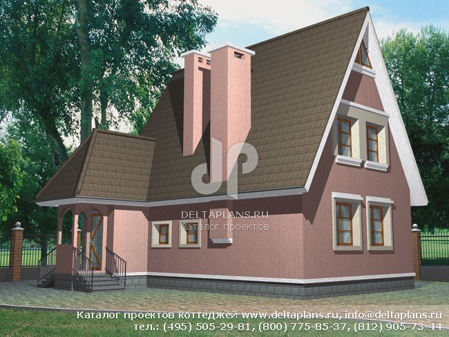 Проект строительства двухэтажного дома № A-098-1K