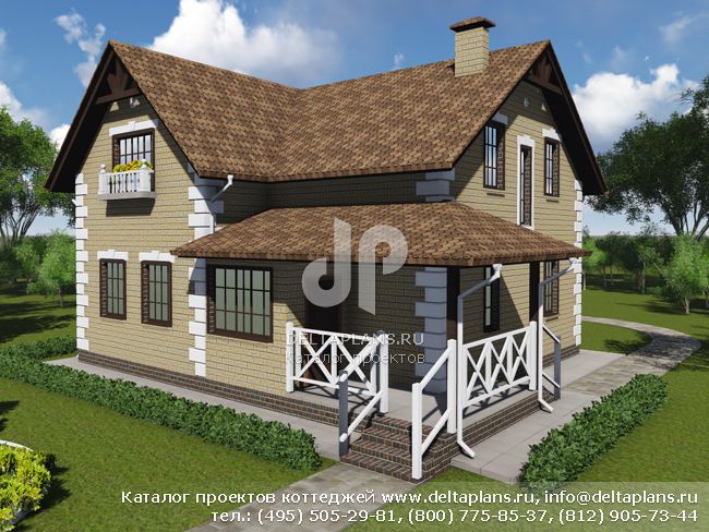 Проект кирпичного дома № A-139-1K