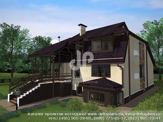 Проект кирпичного дома № A-344-1K