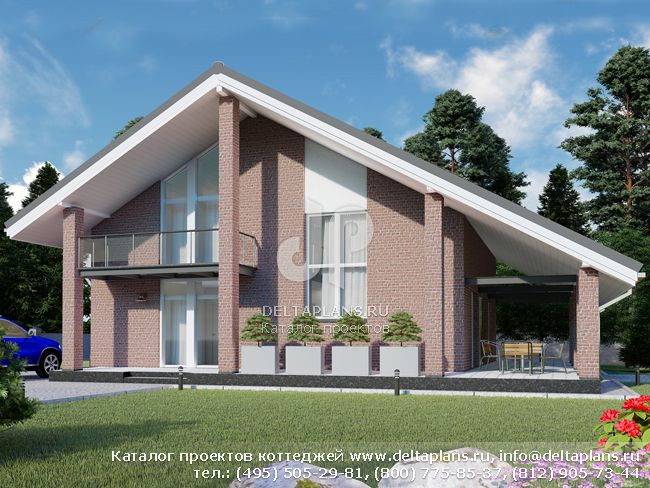 Проект кирпичного дома № E-159-1K