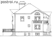 Цокольный дом с сауной 12 на 11 № G-285-1K - вид слева