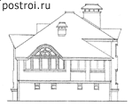 Цокольный дом с сауной 12 на 11 № G-285-1K - вид справа
