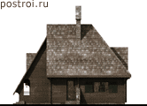 Деревянный дом-коттедж с подвалом № J-108-1D - вид слева