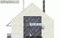 Современный дом с панорамными окнами № M-253-1K - вид спереди