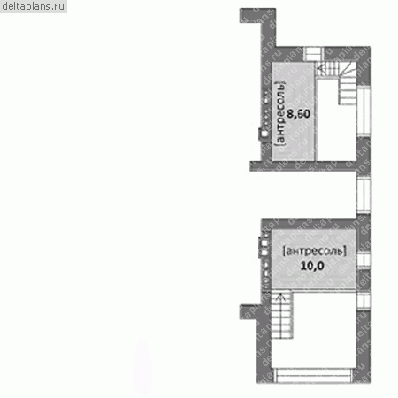 Проект дома с тренажерным залом № M-371-1K - мансарда