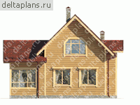 Деревянный дом, чертежи-проект № N-109-1D - вид справа