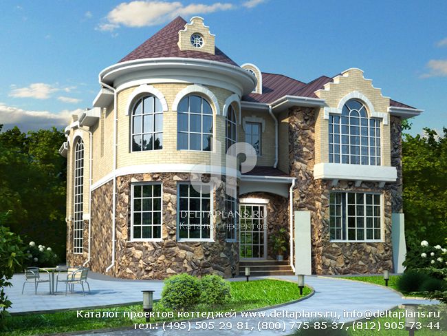 Проект дома с панорамными окнами № N-300-1K