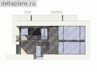 Проект кирпичного дома из теплой керамики № U-235-1K - вид спереди
