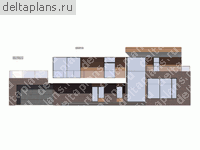 Проект дома с монолитным каркасом № U-331-1M - вид спереди