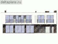Проект кирпичного дома № U-332-1K - вид спереди