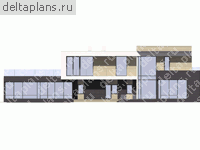 Проект кирпичного дома № V-433-1K - вид спереди