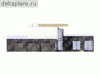 Проект кирпичного дома № V-433-1K - вид слева