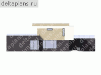 Проект кирпичного дома № V-433-1K - вид справа