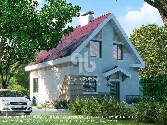 Проект коттеджа 7 на 8 № C-094-1P [51-54,  W-159]