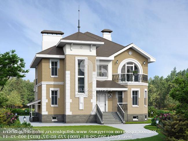 Загородный коттедж с цокольным этажом № L-334-1P