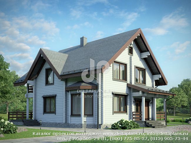 Деревянный дом № G-174-1D Деревянный дом № G-174-1D