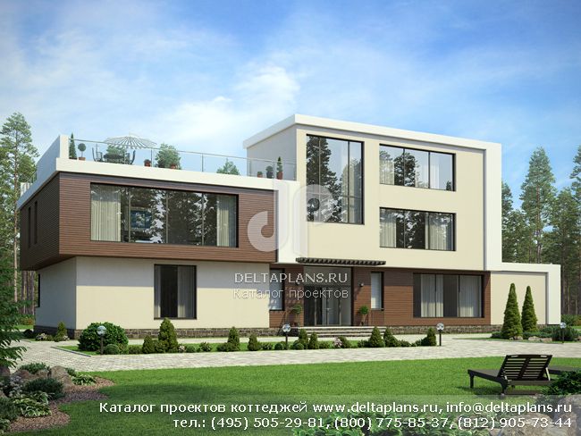 Проект кирпичного дома № G-820-1K Проект кирпичного дома № G-820-1K