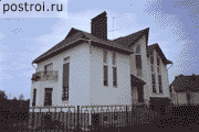 Проект особняка 12 на 18 № J-447-1K - вид слева