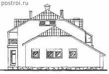 Дом 12,3 на 14,7 № K-302-1K - вид слева