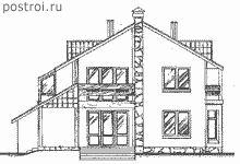 Дом 12,3 на 14,7 № K-302-1K - вид справа