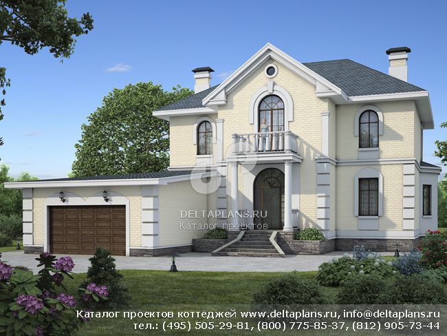 Дом-коттедж 2 этажа с гаражом № L-290-1P Дом-коттедж 2 этажа с гаражом № L-290-1P