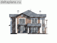 Коттедж из газо(пено)блоков, проект № L-313-1P - вид справа