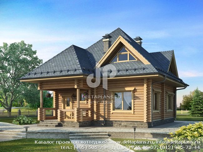 Проект дома из бревна № N-127-1D Проект дома из бревна № N-127-1D