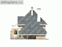 Типовой проект индивидуального жилого дома № N-180-1P - вид справа