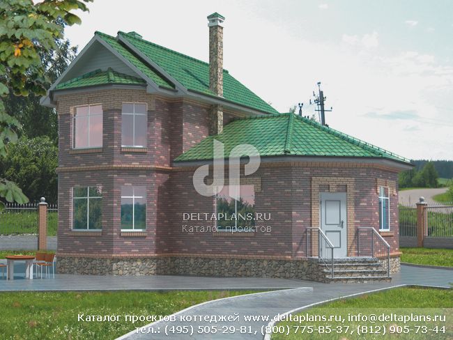 Проект дома 8 на 10 № T-084-1P Проект дома 8 на 10 № T-084-1P