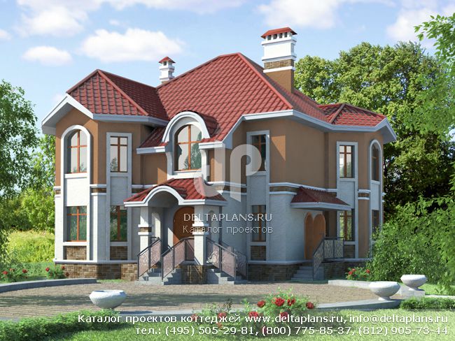 Кирпичный дом 12 на 11 № T-207-1K Кирпичный дом 12 на 11 № T-207-1K