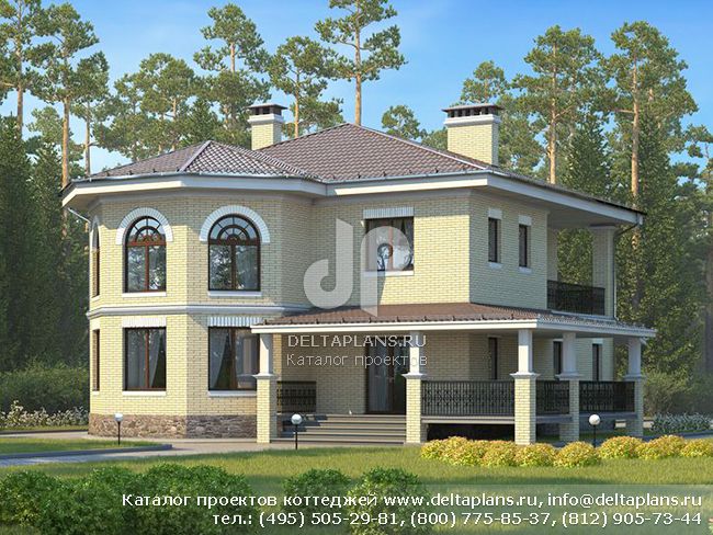 Кирпичный дом № U-194-1K Кирпичный дом № U-194-1K