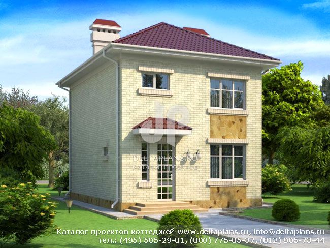 Проект компактного дома № W-100-1K Проект компактного дома № W-100-1K