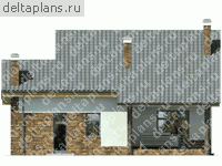 Коттедж для семьи из 5 человек № W-194-4P - вид сзади