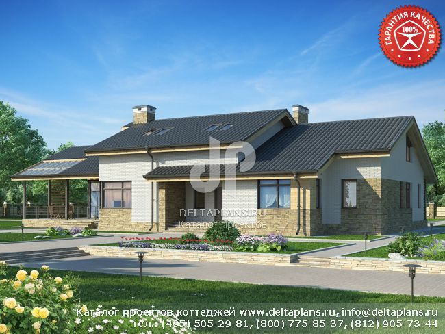 Проект узкого дома с мансардой № W-334-1P Проект узкого дома с мансардой № W-334-1P