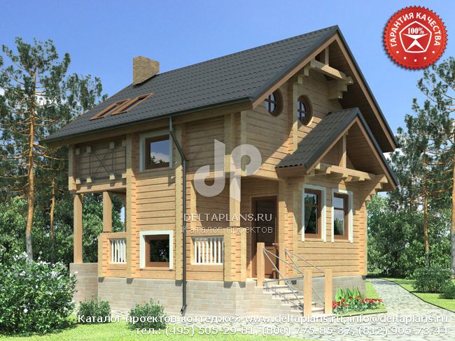 Проект дома 7 на 7 № Y-093-1D Проект дома 7 на 7 № Y-093-1D