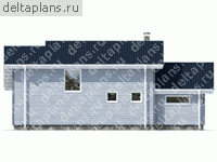 Деревянный дом с мастерской и галереей № Y-142-1D - вид сзади